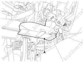 привод заслонки управления режимом подачи воздуха Hyundai i30, привод заслонки управления режимом подачи воздуха Хундаи i30