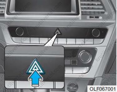 световая аварийная сигнализация Hyundai Sonata LF с 2014 года, световая аварийная сигнализация Хюндай Соната ЛФ с 2014 года