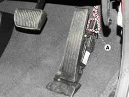 педаль акселератора Hyundai Sonata LF с 2014 года, датчик положения педали акселератора Хюндай Соната ЛФ с 2014 года