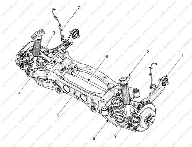 Хендай ах35 задняя подвеска схема