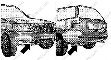 буксировка автомобиля Jeep Grand Cherokee с 1999 по 2004 год, буксировка автомобиля Джип Гранд Чероки с 1999 по 2004 год
