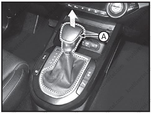 как снять ручку акпп киа рио 4