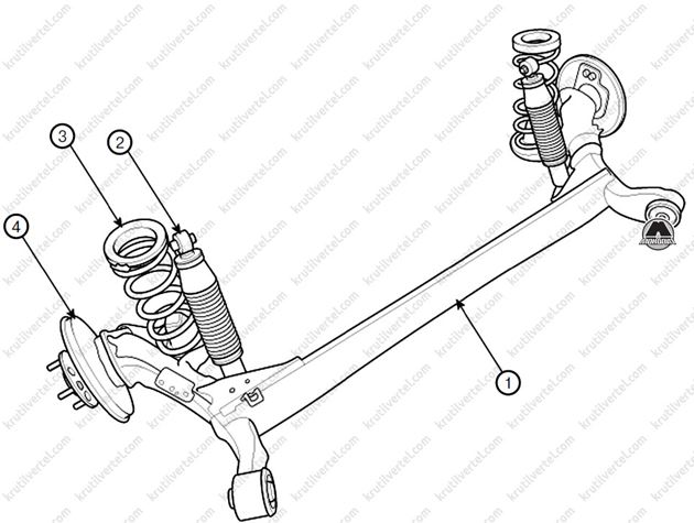 Задняя подвеска киа рио