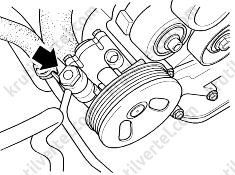 гидропривод усилителя рулевого механизма Kia Sorento, гидропривод усилителя рулевого механизма Киа Соренто