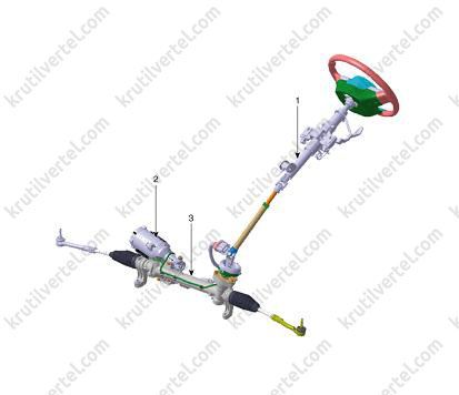 електропідсилювач рульового управління KIA Sorento Prime з 2018 року, електропідсилювач рульового управління Кіа Соренто Прайм з 2018 року