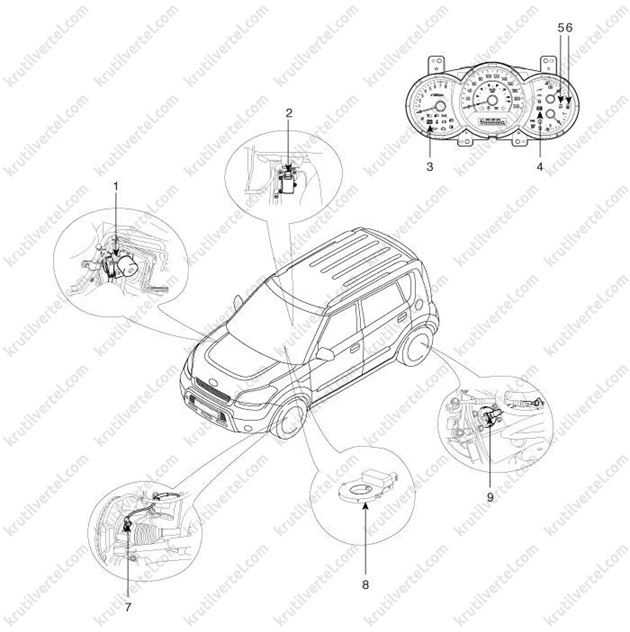 электронная система стабилизации ESP Kia Soul, электронная система стабилизации ESP Киа Соул