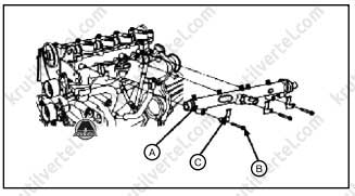 впускной коллектор дизельного двигателя Kia Sportage с 2004 года, впускной коллектор дизельного двигателя Киа Спортейдж с 2004 года
