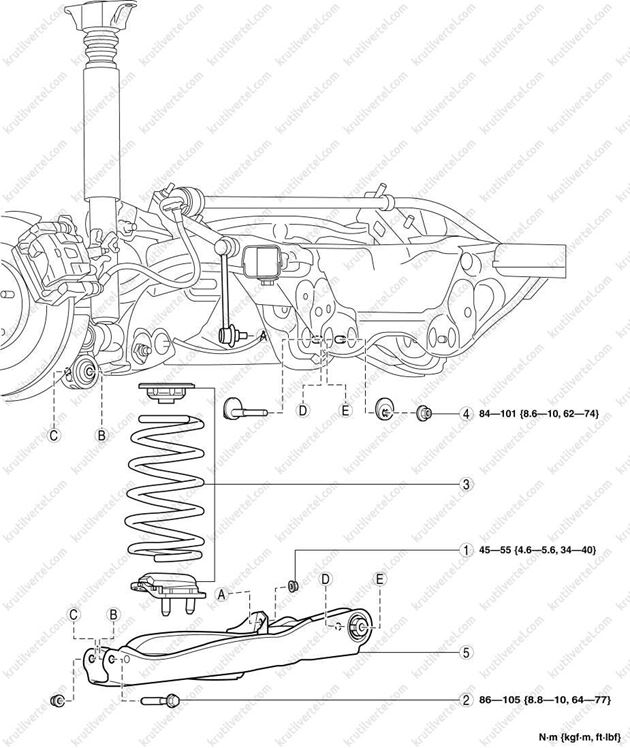 Подвеска мазда 3 bl схема передняя