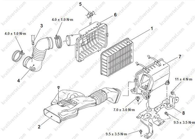 Топливный фильтр mitsubishi asx