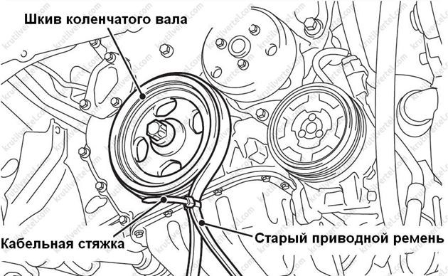 Mitsubishi asx схема приводного ремня