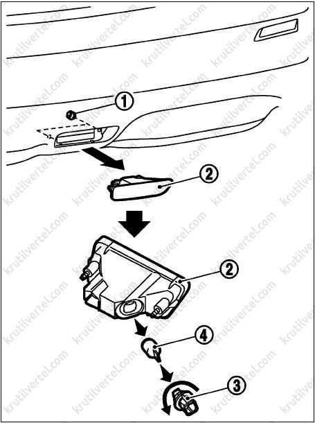 Nissan Juke | Ниссан Жук с 2010 года, замена ламп инструкция онлайн