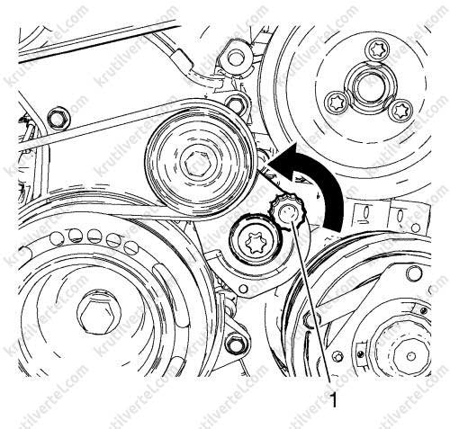 Схема ремня опель астра