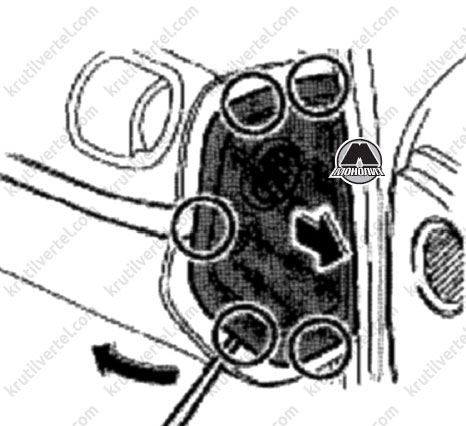выключатель блокировки фронтальной подушки безопасности переднего пассажира Porsche Cayenne, выключатель блокировки фронтальной подушки безопасности переднего пассажира Порше Транссиберия