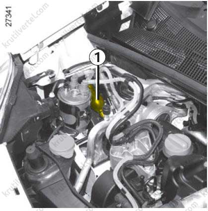 паливний фільтр дизельного двигуна Renault Kangoo 2, паливний фільтр дизельного двигуна Рено Кангу 2