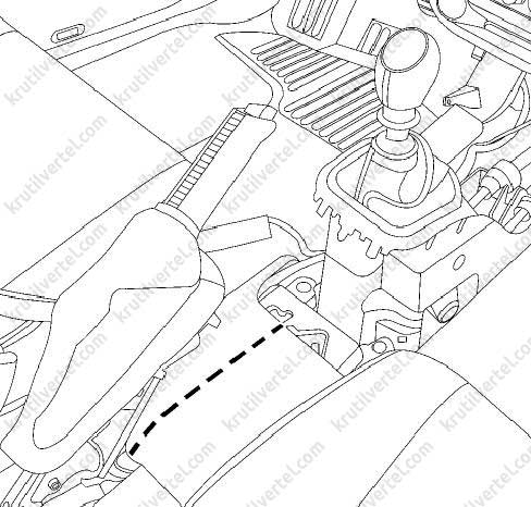 Renault Megane 3 с 2008, снятие стояночного тормоза инструкция онлайн