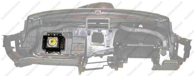 модуль подушки безопасности переднего пассажира Ssang Yong Kyron 2 с 2005 года, модуль подушки безопасности переднего пассажира Санг Йонг Кайрон 2 с 2005 года