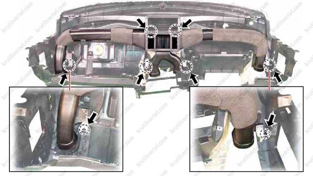 замена подушки безопасности переднего пассажира SsangYong Actyon с 2006 года, замена подушки безопасности переднего пассажира СангЙонг Актион с 2006 года