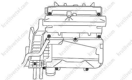 радиатор системы отопления Subaru Forester, радиатор системы отопления Субару Форестер