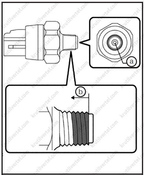 Toyota Corolla с 2019 года - контактный датчик давления масла