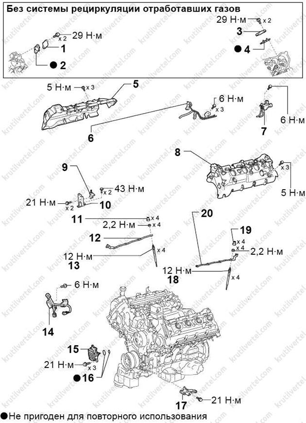 разборка и сборка двигателя Toyota Land Cruiser 200, разборка и сборка двигателя Тойота Ленд Крузер 200