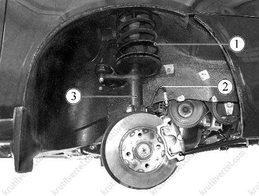 Лада Калина с 2004 года - передняя подвеска