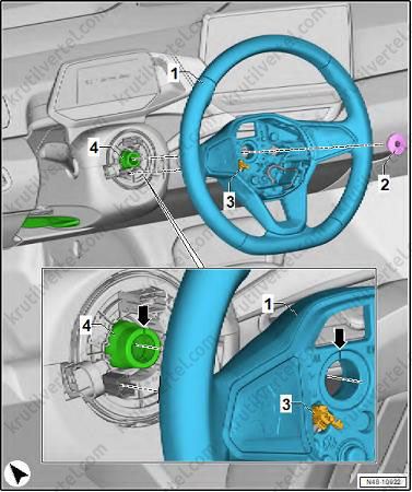 рулевое колесо Volkswagen ID4 с 2020 года, рулевое колесо Фольксваген АйДи4 с 2020 года