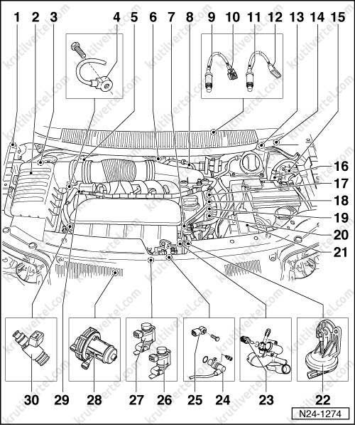 общий вид системы управления двигателем Volkswagen Sharan с 2000 года, общий вид системы управления двигателем Ford Galaxy с 2000 года, общий вид системы управления двигателем Seat Alhambra с 2000 года, общий вид системы управления двигателем Фольксваген Шаран с 2000 года, общий вид системы управления двигателем Форд Галакси с 2000 года, общий вид системы управления двигателем Сеат Альхамбра с 2000 года