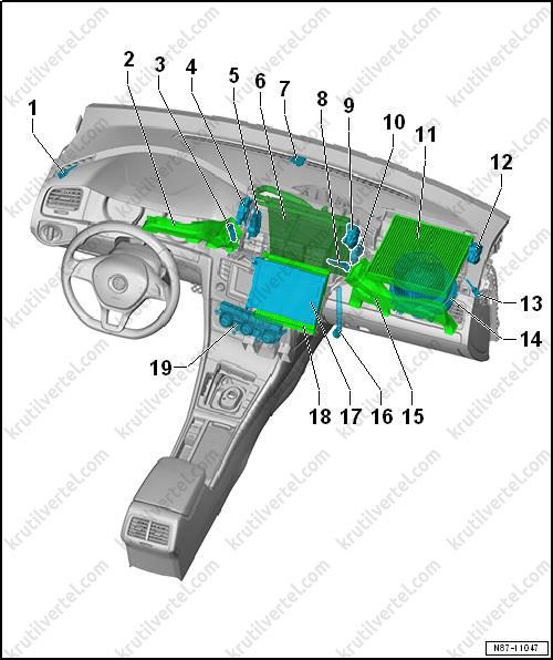 система кондиционирования VW Golf 7, система кондиционирования Фольксваген Гольф 7