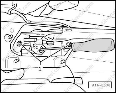 Відвернути гайки (1) Volkswagen Passat B5, Volkswagen Passat B5 Variant, Фольксваген Пассат Б5, Фольксваген Пассат Б5 Варіант