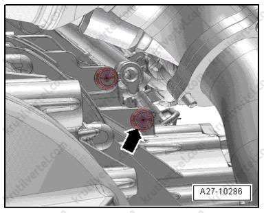 снятие и установка стартера Volkswagen Touareg с 2018 года, снятие и установка стартера Фольксваген Туарег с 2018 года