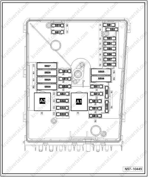 Touran volkswagen схема предохранителей